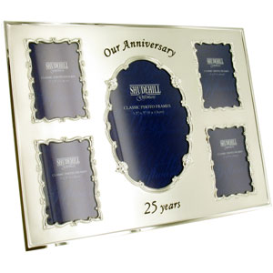 Unbranded Our 25th Annniversary 5 Picture Photo Frame