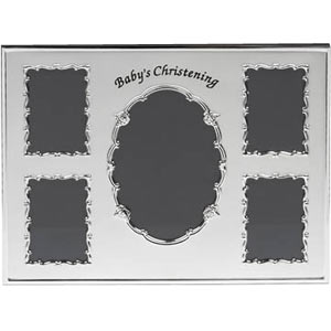 This Our Baby`s Christening 5 Picture Photo Frame is an unusual photo frame ideal for placing numero
