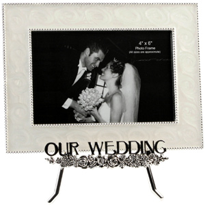 Unbranded Our Wedding Easel Style Photo Frame