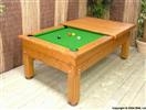Unbranded outdoor pool table: 6ft - Chestnut or green