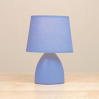 Oval Touch Lamp Blue