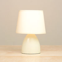 Oval Touch Lamp Cream