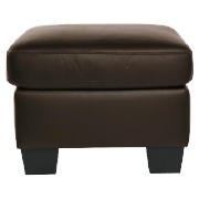 Unbranded Oven Leather Footstool, Brown