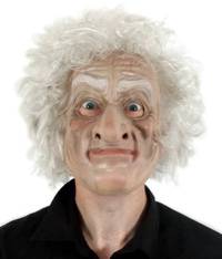 Looks familiar.   Anyone remember Worzel Gummidge? Try on this old man mask and see if you can