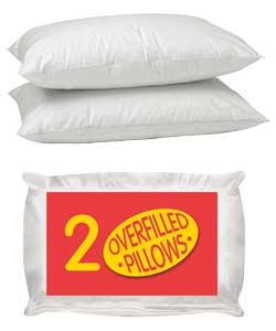 Unbranded Overfilled Pair of Pillows