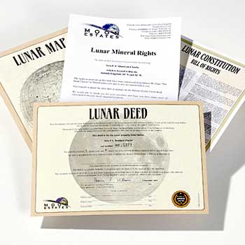 Unbranded Own an Acre of the Moon Gift Pack