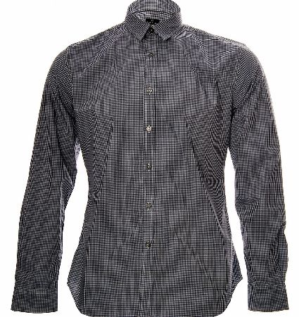 P.S Paul Smith Gents Slim Shirt features cotton check complimented by a front button fastening and button cuffs the garment is a slim fit features a pointed small collar with the signature logo badge  Paul Smith on the hem. Fabric: 100%Cotton Woven C