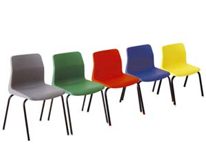 Unbranded P6 poly 4 leg chairs