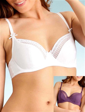 Unbranded Pack of 2 classic wired bras.