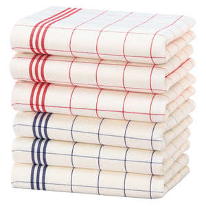 Unbranded Pack of 6 Cholet Tea Towels
