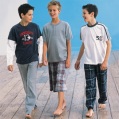 pack of three boys sporty pyjamas