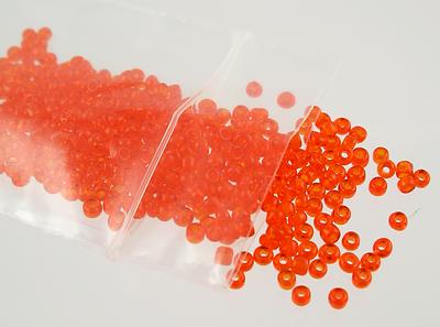 Pack of Tiny Orange Sead Beads