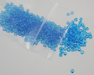 Pack of Tiny Sapphire Blue Sead Beads