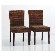 Unbranded Pair of Bounty Chairs, Walnut
