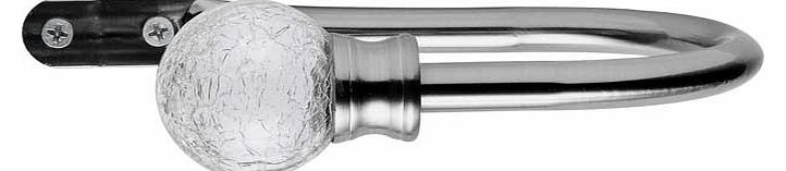 The Living Pair of Crackle Ball Curtain Holdbacks feature stainless steel stems with ornate crackle ball ends. These sophisticated holdbacks add a touch of luxury to any room. EAN: 6247898.