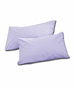 Pair of Easy Care Housewife Pillowcases - Lilac