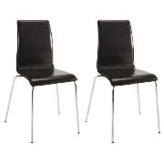 Unbranded Pair of Garda Chairs, Brown