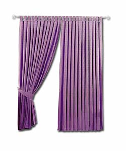 Pair of Lilac Bordeaux Ready Made Curtains 167 x 228cm