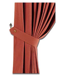 Pair of Spice Lima Ready Made Curtains (W)66 (D)90in