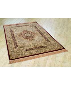Unbranded Paisley Medallion Gold Faux Silk Rug