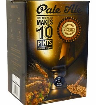 Pale Ale Beer Home Brewing KitBrew 20 pints of delicious Pale Ale in just 10 days!Victors Drinks have made a Pale Ale version of their ever popular home brew cider kits. This real ale home brewing kit is incredibly simple to use and the results are j