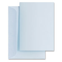 pale blue invitations and envelopes