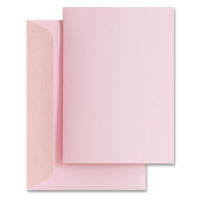 pale pink invitations and envelopes