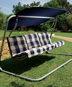 Luxury 3 seater swing hammock, with a main frame o