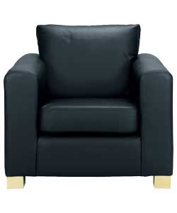 Palma Leather Chair - Black
