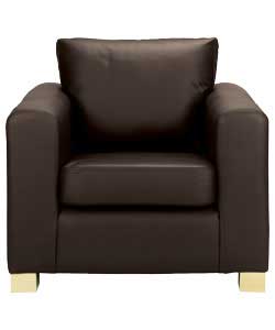 Palma Leather Chair - Chocolate