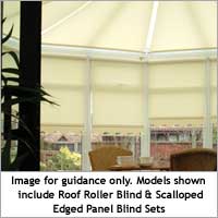 Panel Roller Blind Set SBE2 Ivory