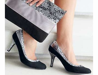 With subtle panels of metallic and snake print, these elegant court shoes are a little bit different. Shoes Features: All: Other materials Heel height approx. 8cm (3 ins)Buy the matching Shoes and Bags included in this offer and save 5. Add both to