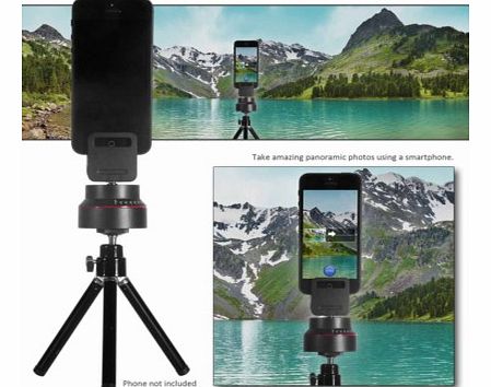 Panoramic Camera Tripod for SmartphonesWith many of us carrying high-quality cameras in our pockets (better known as smart phones), we now have the chance to capture that funny moment, a cute animal or take a quick selfie. Most of our phones can also