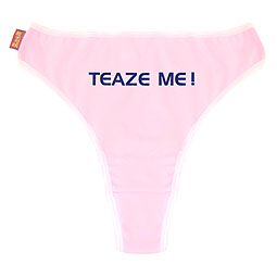 add your own message to a pair of knickers!
