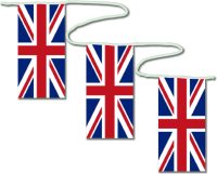 Unbranded Paper Bunting: 2.4m, 10 Flags Union Jack