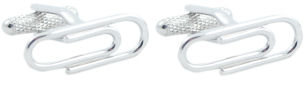 These silver coloured paper clip cufflinks are the perfect way to keep your cuffs in place!