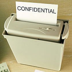 Professional quality document shredding at a home office price
