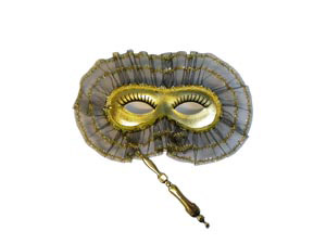 Unbranded Paris eyemask on stick, gold