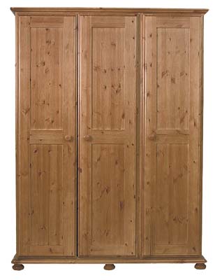 PARKHAM PINE WARDROBE LADIES TRIPLE