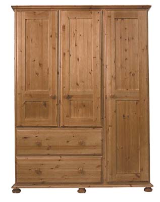 PARKHAM PINE WARDROBE TRIPLE 2 DWR