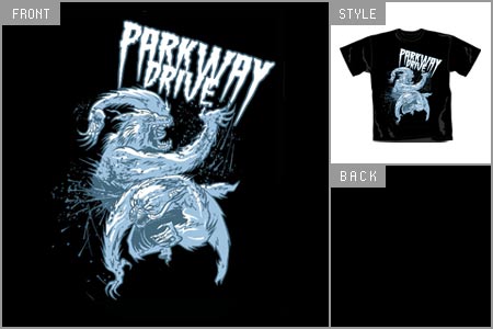 Unbranded PARKWAY DRIVE (Wolves) T-shirt cid_4568blkts
