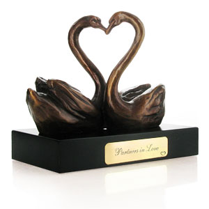 Unbranded Partners in Love Bronze Sculpture