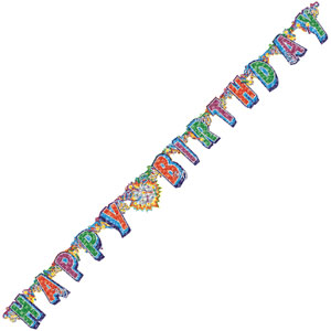 Unbranded Party Banners (Glitter Fringed Birthday Banner)