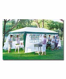 Includes 6 moveable panels Size per panel 3.2m, useable on all sides of gazebo. Ideal for garden par