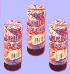 Party popper - spring loaded - red- white & blue
