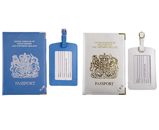Unbranded Passport Cover-Tags 1 1 FREE Pers - White and P