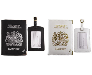 Unbranded Passport Cover/Tags 1and1 FREE Pers - White and