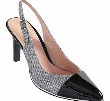 Stylish and sophisticated statement court. In a stunning sparkly mesh colour with a patent toe and heel making this a totally unique and fresh design.Shoes Features: Upper: Textile/Other Lining and sock: Leather Sole: Other materials Heel height appr