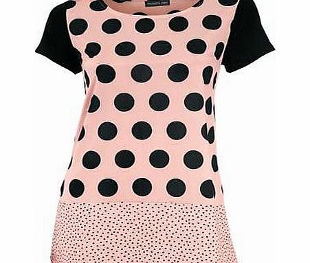 Pretty top with a polka dot design, adding fun to the gorgeous satin fabric. Featuring a collarless neckline and long sleeves. Patrizia Dini Top Features: Washable 100% Polyester Length approx. 66 cm (26 ins) The epitome of modern, urban, Italian des