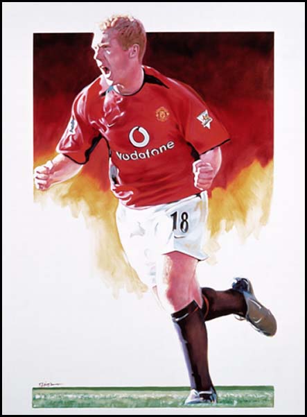 Unbranded Paul Scholes signed limited edition print
